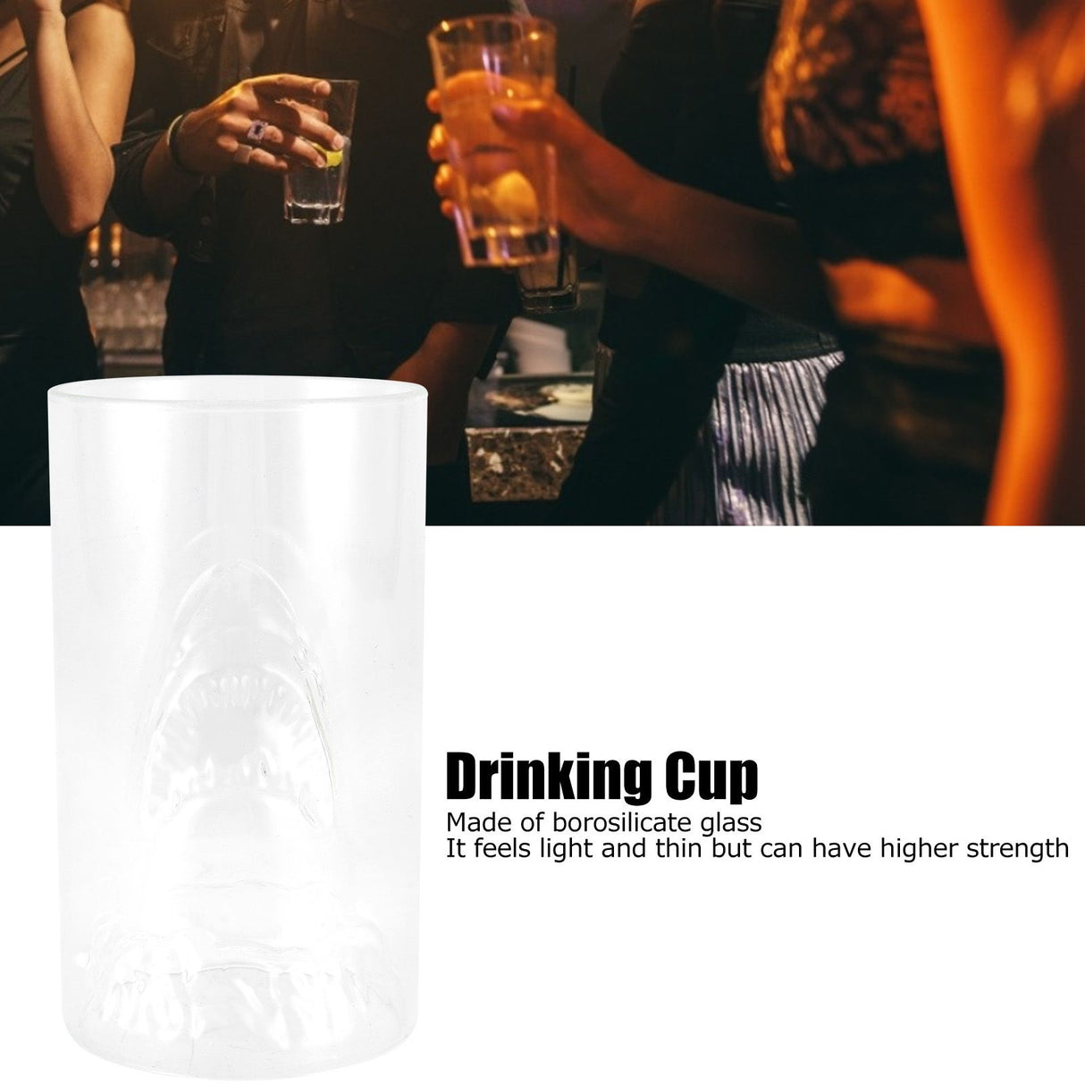 350ml DoubleWall Cup High Borosilicate Glass HeatResistant Cup Beer Mug Glass Drinkware