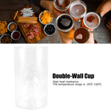 350ml DoubleWall Cup High Borosilicate Glass HeatResistant Cup Beer Mug Glass Drinkware - Extra Image