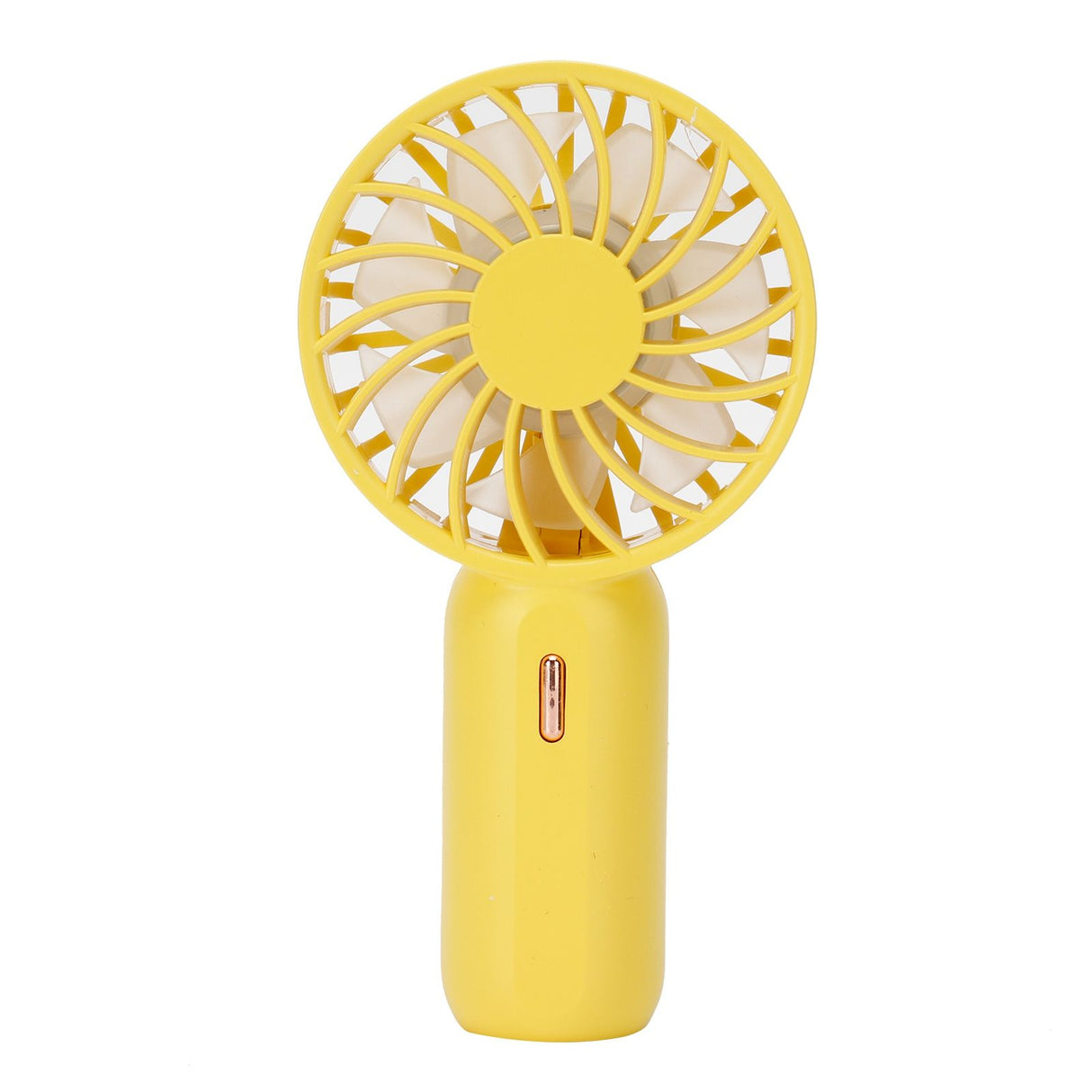 Mini Handheld Electric Fan with Adjustable Wind Speed Portable USB Fan for Home OfficeYellow