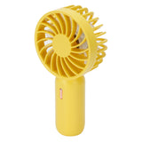 Mini Handheld Electric Fan with Adjustable Wind Speed Portable USB Fan for Home OfficeYellow
