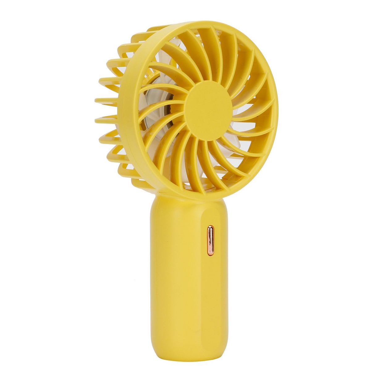 Mini Handheld Electric Fan with Adjustable Wind Speed Portable USB Fan for Home OfficeYellow