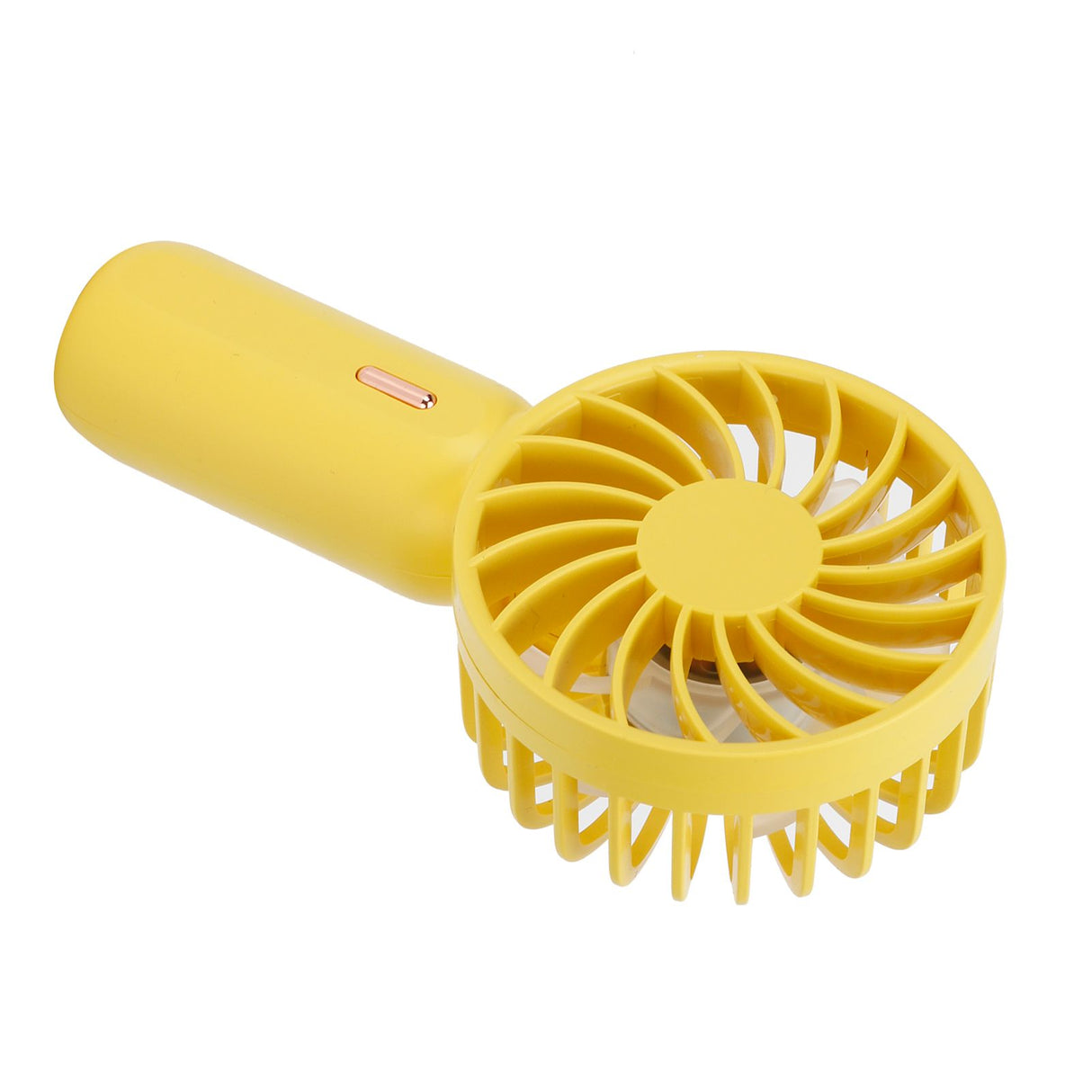 Mini Handheld Electric Fan with Adjustable Wind Speed Portable USB Fan for Home OfficeYellow