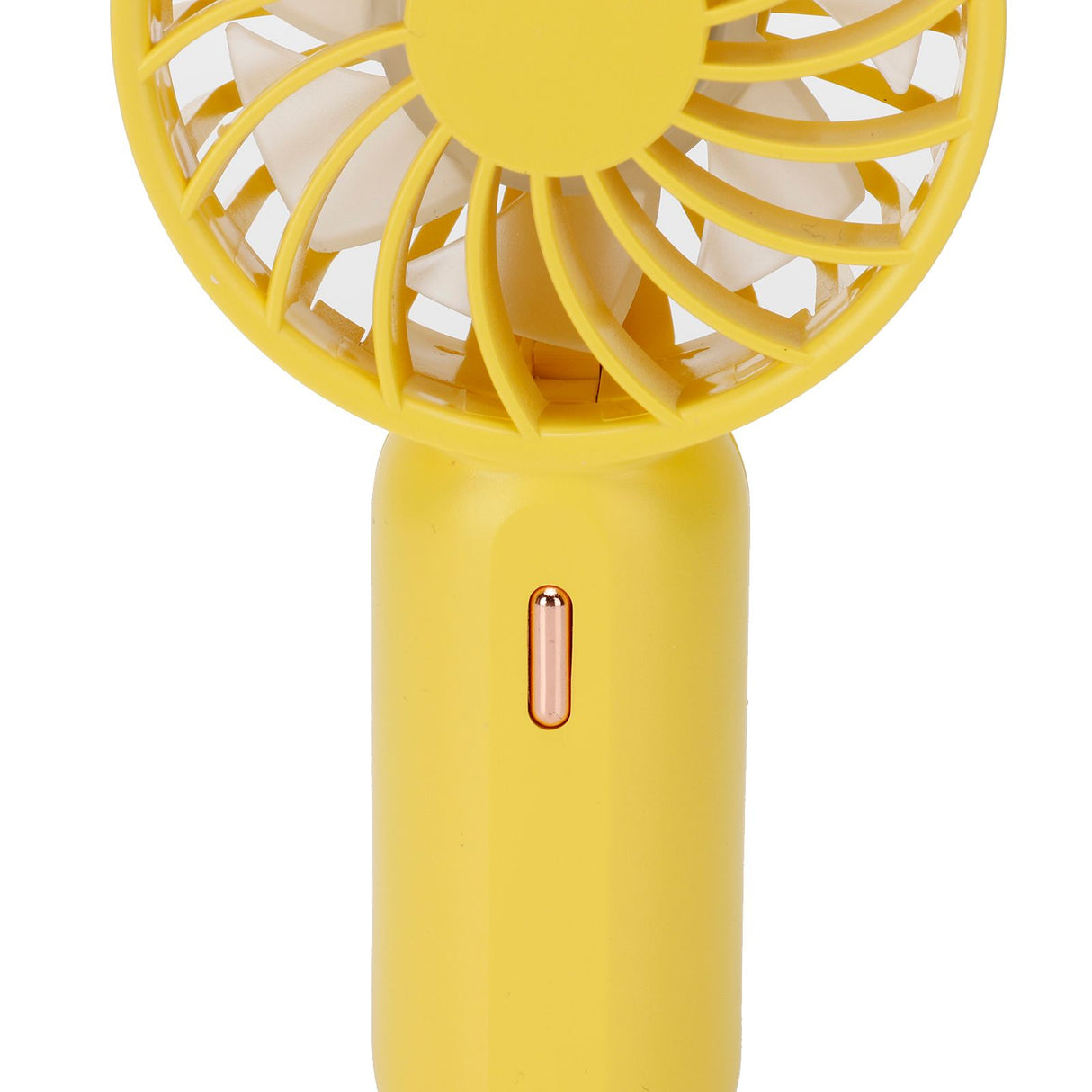 Mini Handheld Electric Fan with Adjustable Wind Speed Portable USB Fan for Home OfficeYellow