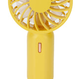 Mini Handheld Electric Fan with Adjustable Wind Speed Portable USB Fan for Home OfficeYellow - Extra Image