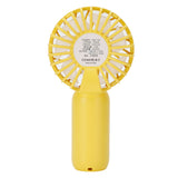 Mini Handheld Electric Fan with Adjustable Wind Speed Portable USB Fan for Home OfficeYellow