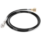 100in CGA320 CO2 Cylinder Refilling Soda Adapter Hose Kit Soda Accessories Black - Close-Up Angle