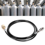 100in CGA320 CO2 Cylinder Refilling Soda Adapter Hose Kit Soda Accessories Black - Extra Image
