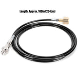 100in CGA320 CO2 Cylinder Refilling Soda Adapter Hose Kit Soda Accessories Black