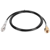 W21.8-14 Soda Hose Adapter Kit CO2 Cylinder Refilling Tube Accessories 100in Black - Low Angle
