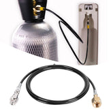W21.8-14 Soda Hose Adapter Kit CO2 Cylinder Refilling Tube Accessories 100in Black - Extra Image