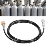 W21.8-14 Soda Hose Adapter Kit CO2 Cylinder Refilling Tube Accessories 100in Black