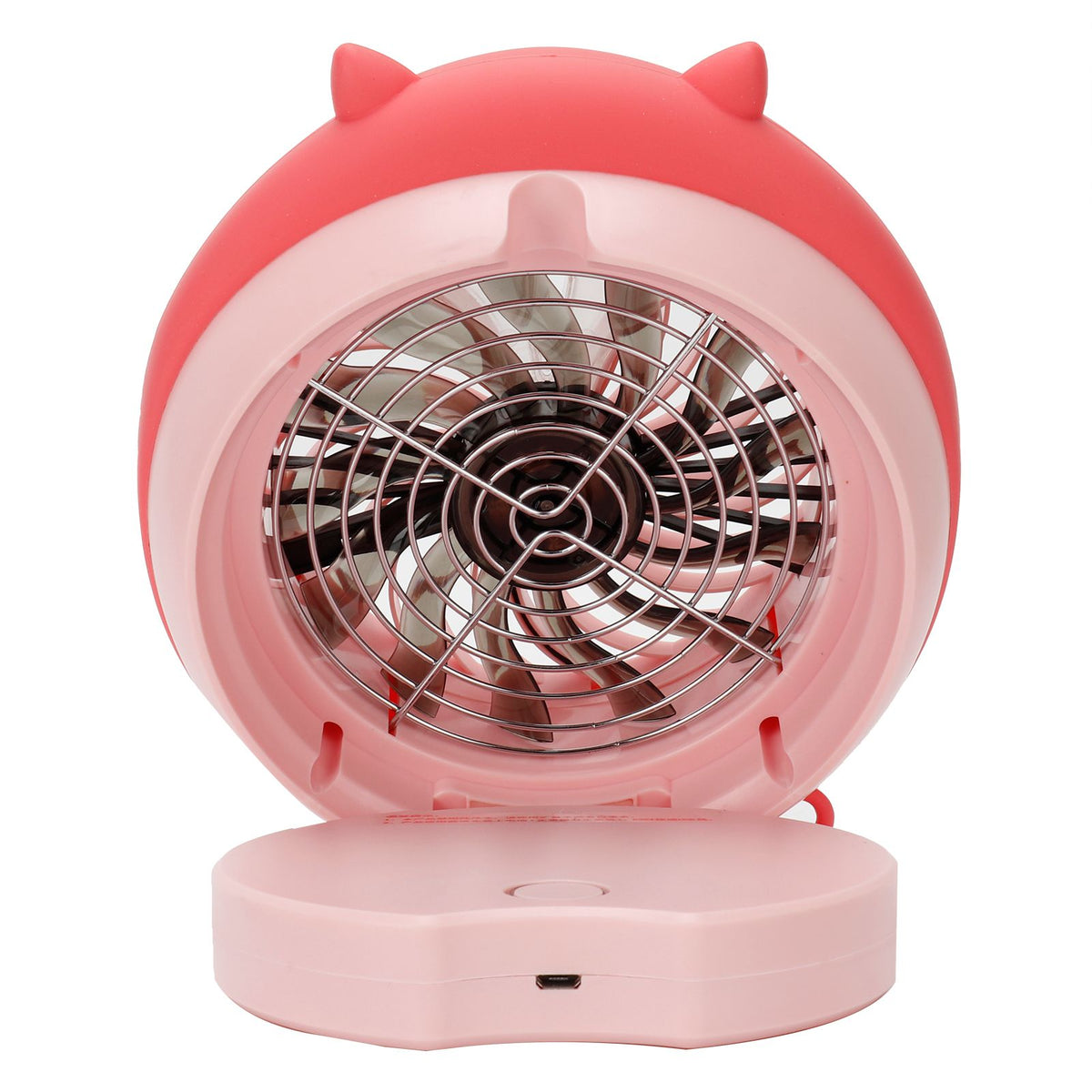Cute Desktop Mini Fan Portable Humidifying Mist Spray Fan for Home Office SuppliesPink Pig