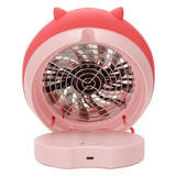 Cute Desktop Mini Fan Portable Humidifying Mist Spray Fan for Home Office SuppliesPink Pig
