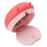Cute Desktop Mini Fan Portable Humidifying Mist Spray Fan for Home Office SuppliesPink Pig