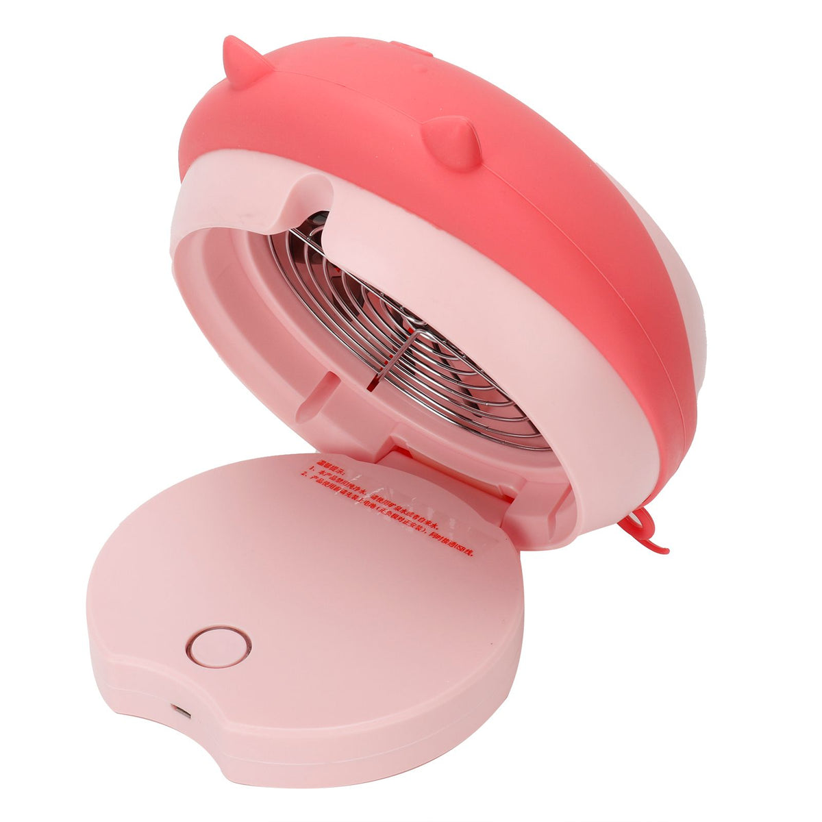 Cute Desktop Mini Fan Portable Humidifying Mist Spray Fan for Home Office SuppliesPink Pig