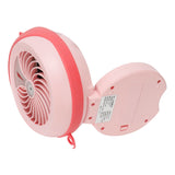 Cute Desktop Mini Fan Portable Humidifying Mist Spray Fan for Home Office SuppliesPink Pig