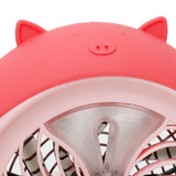 Cute Desktop Mini Fan Portable Humidifying Mist Spray Fan for Home Office SuppliesPink Pig