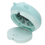 Cute Desktop Mini Fan Portable Humidifying Mist Spray Fan for Home Office SuppliesBlue Bear - Low Angle