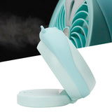 Cute Desktop Mini Fan Portable Humidifying Mist Spray Fan for Home Office SuppliesBlue Bear - Extra Image