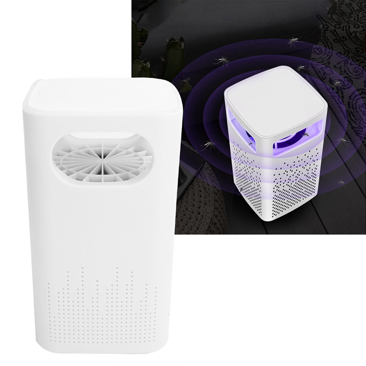 LED Mosquito Killer Multifunction Electric Mosquito Repeller Lamp for Home Hotel White