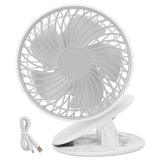 Portable Desk Fan 3 Speed Wind Mini Desktop Fan with Clip for Home Office and BedroomWhite
