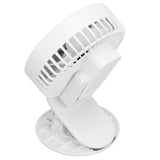 Portable Desk Fan 3 Speed Wind Mini Desktop Fan with Clip for Home Office and BedroomWhite