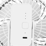 Portable Desk Fan 3 Speed Wind Mini Desktop Fan with Clip for Home Office and BedroomWhite - Extra Image