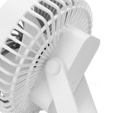 Portable Desk Fan 3 Speed Wind Mini Desktop Fan with Clip for Home Office and BedroomWhite