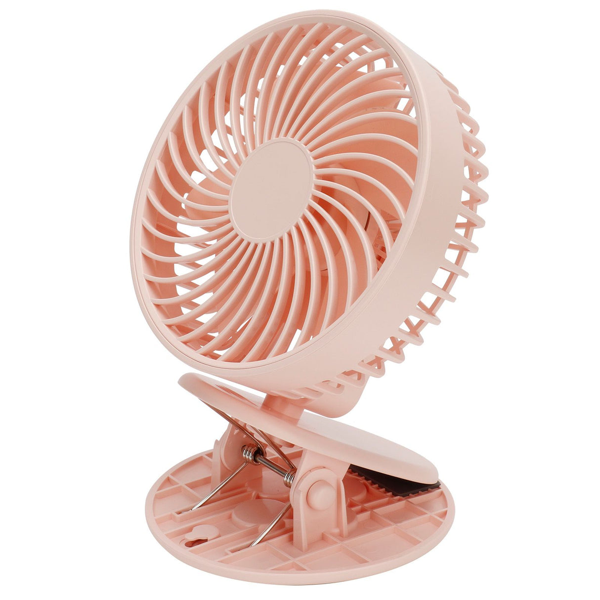 Portable Desk Fan 3 Speed Wind Mini Desktop Fan with Clip for Home Office and BedroomPink
