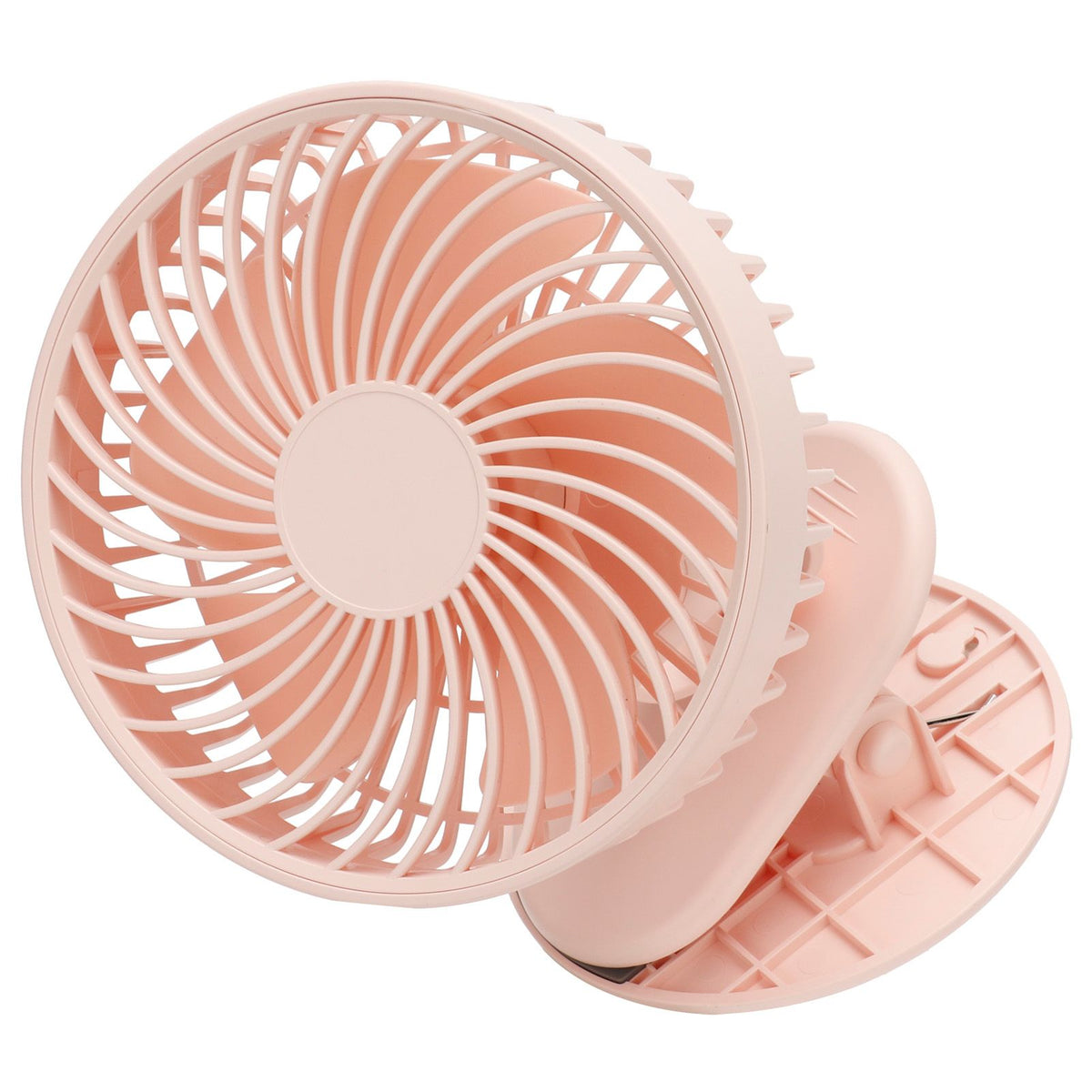 Portable Desk Fan 3 Speed Wind Mini Desktop Fan with Clip for Home Office and BedroomPink