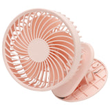 Portable Desk Fan 3 Speed Wind Mini Desktop Fan with Clip for Home Office and BedroomPink