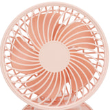 Portable Desk Fan 3 Speed Wind Mini Desktop Fan with Clip for Home Office and BedroomPink - Extra Image