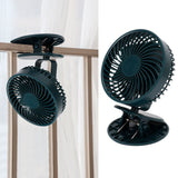 Portable Desk Fan 3 Speed Wind Mini Desktop Fan with Clip for Home Office and BedroomGreen