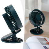 Portable Desk Fan 3 Speed Wind Mini Desktop Fan with Clip for Home Office and BedroomGreen