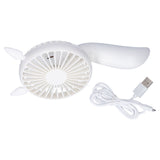 Portable Fan 180 Degrees Rotation Desktop USB Rechargeable Electric Mini Cooling FanWhite