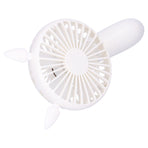 Portable Fan 180 Degrees Rotation Desktop USB Rechargeable Electric Mini Cooling FanWhite