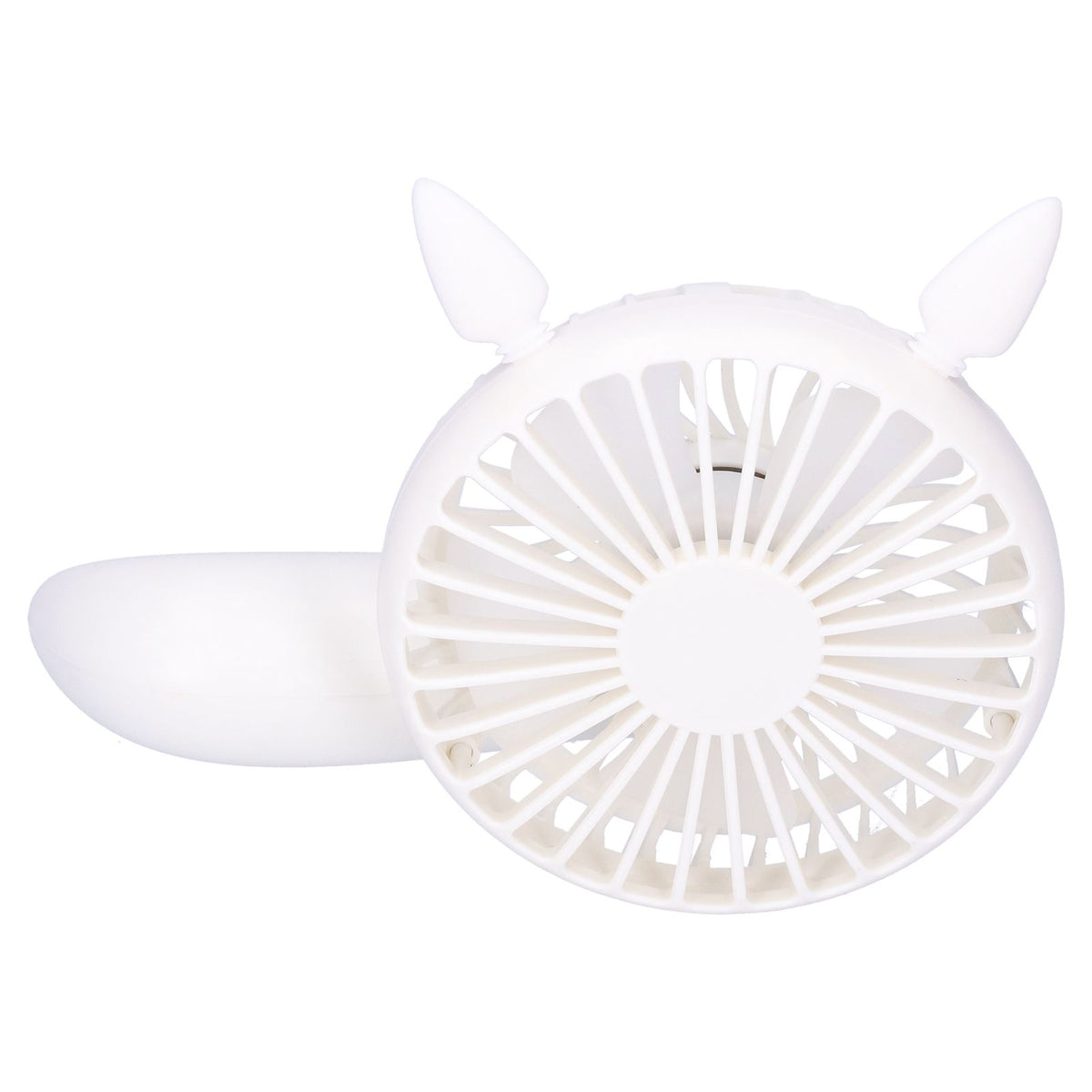 Portable Fan 180 Degrees Rotation Desktop USB Rechargeable Electric Mini Cooling FanWhite