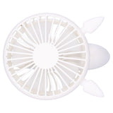 Portable Fan 180 Degrees Rotation Desktop USB Rechargeable Electric Mini Cooling FanWhite