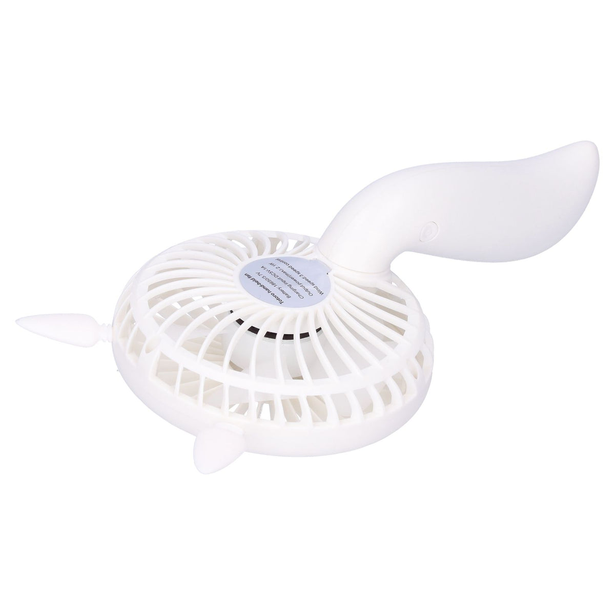 Portable Fan 180 Degrees Rotation Desktop USB Rechargeable Electric Mini Cooling FanWhite