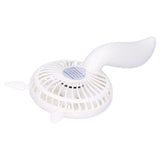Portable Fan 180 Degrees Rotation Desktop USB Rechargeable Electric Mini Cooling FanWhite - Extra Image
