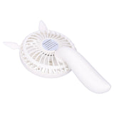 Portable Fan 180 Degrees Rotation Desktop USB Rechargeable Electric Mini Cooling FanWhite - Extra Image