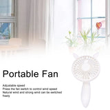 Portable Fan 180 Degrees Rotation Desktop USB Rechargeable Electric Mini Cooling FanWhite