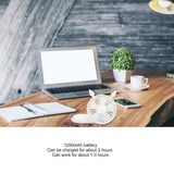 Portable Fan 180 Degrees Rotation Desktop USB Rechargeable Electric Mini Cooling FanWhite - Extra Image