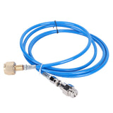 CGA320 CO2 Cylinder Refill Adapter Connector CO2 Tank Soda Maker Accessories with 100in Hose - Side View