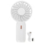 Portable Handheld Fan USB Rechargeable Enhanced Wind Small Fan for Travel Office StudyWhite