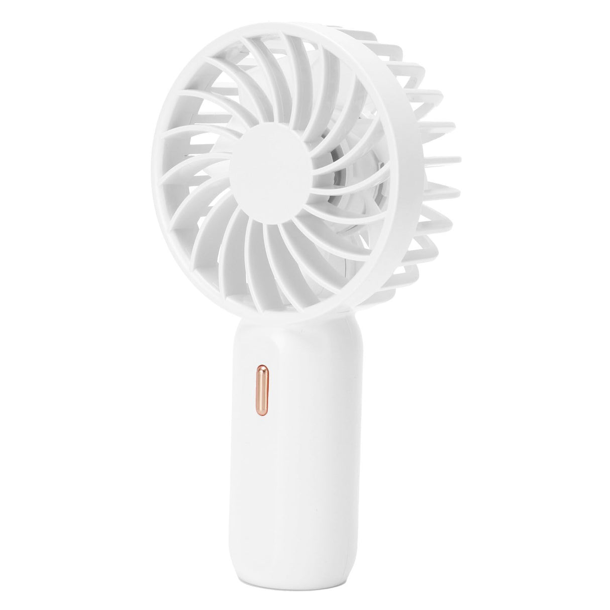 Portable Handheld Fan USB Rechargeable Enhanced Wind Small Fan for Travel Office StudyWhite