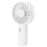 Portable Handheld Fan USB Rechargeable Enhanced Wind Small Fan for Travel Office StudyWhite