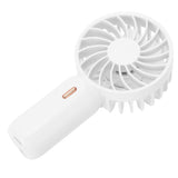 Portable Handheld Fan USB Rechargeable Enhanced Wind Small Fan for Travel Office StudyWhite - 45-Degree Angle