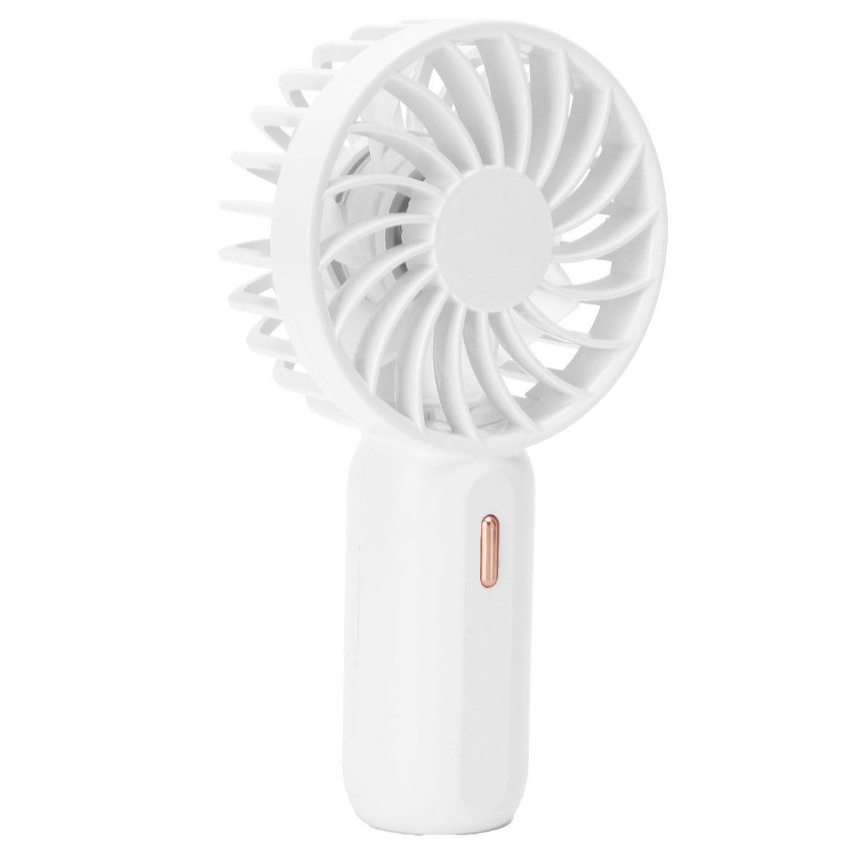 Portable Handheld Fan USB Rechargeable Enhanced Wind Small Fan for Travel Office StudyWhite