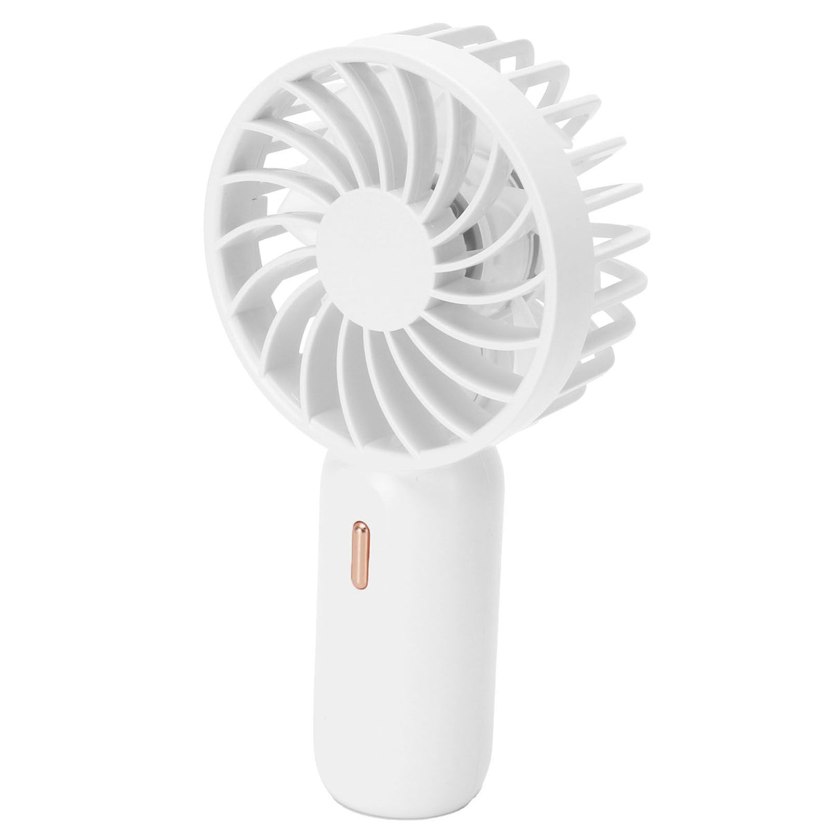 Portable Handheld Fan USB Rechargeable Enhanced Wind Small Fan for Travel Office StudyWhite